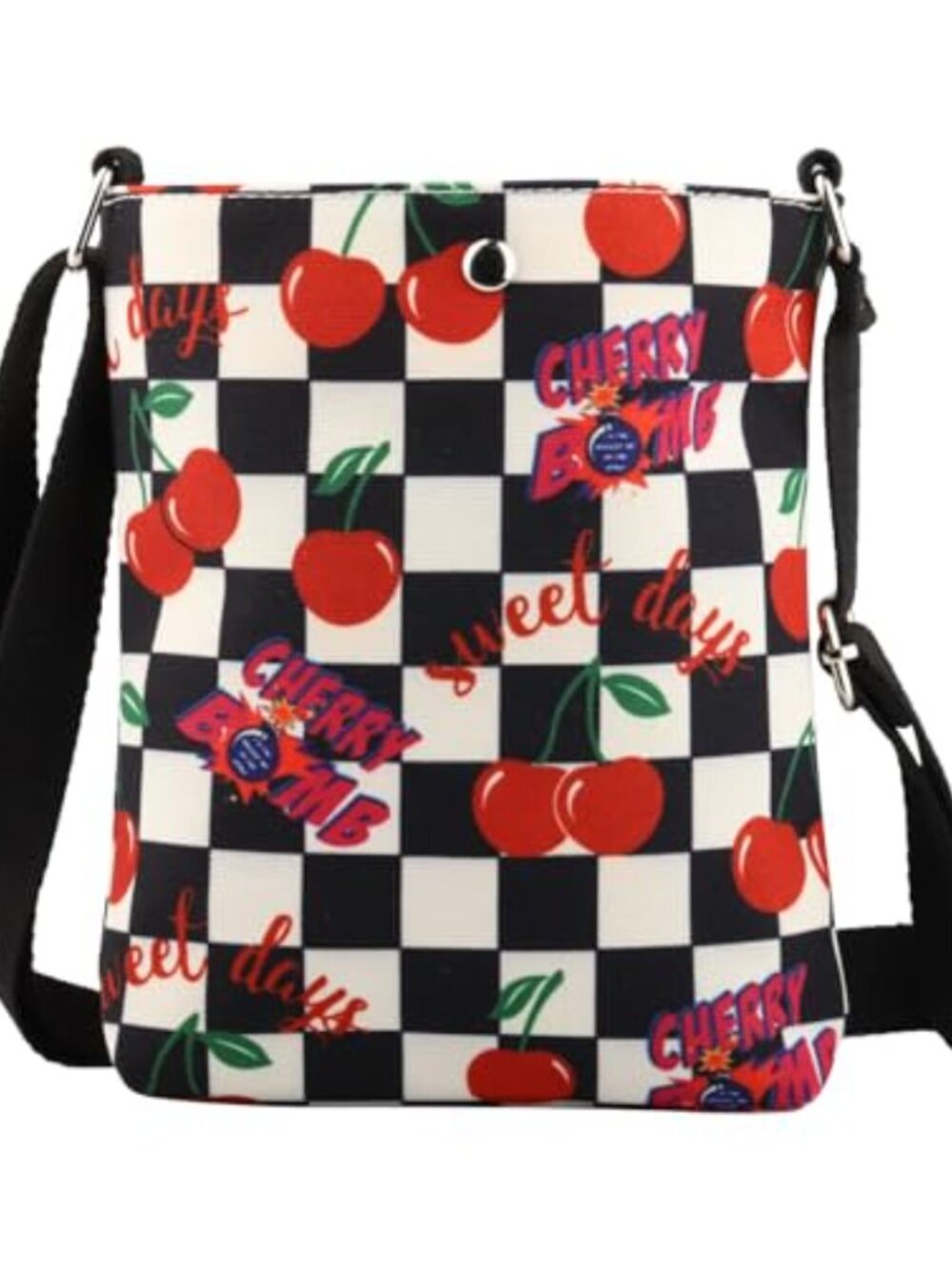 Canvas Crossbody Sling Bag Small Adjustable Strap Casual Travel